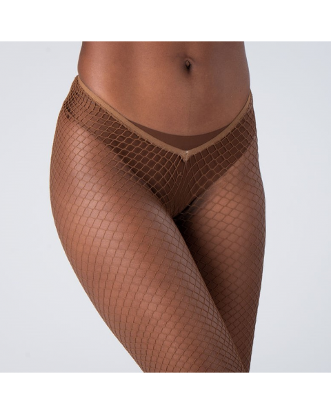 High Waist Plain Big Weave Fishnets
