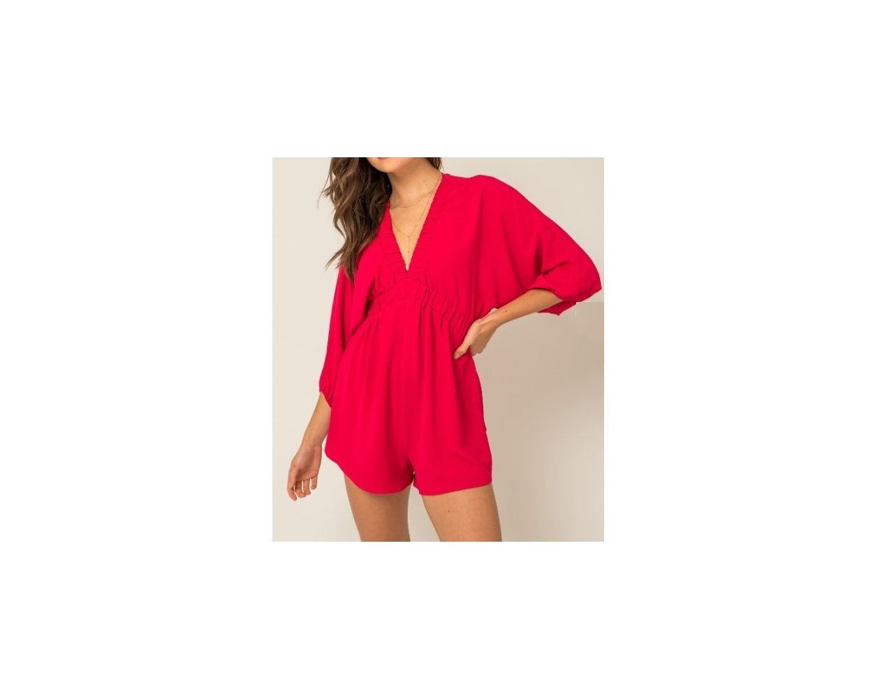 Dolman sleeve romper discount
