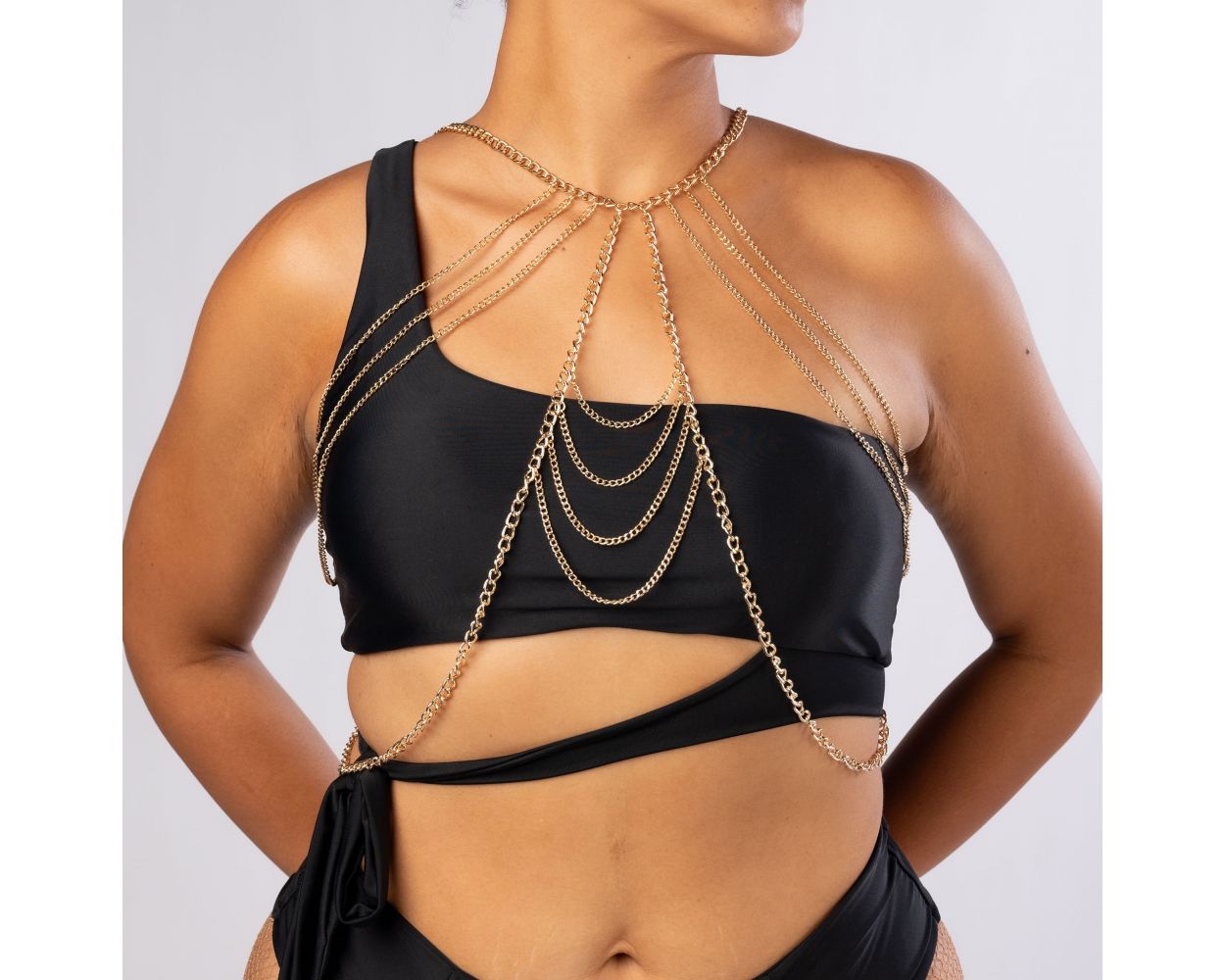 Micles Women s Children s Clothing Gold Harness Body Chain New Holiday Collection Online