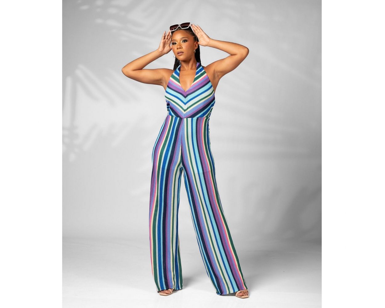 Women's striped jumpsuit new arrivals