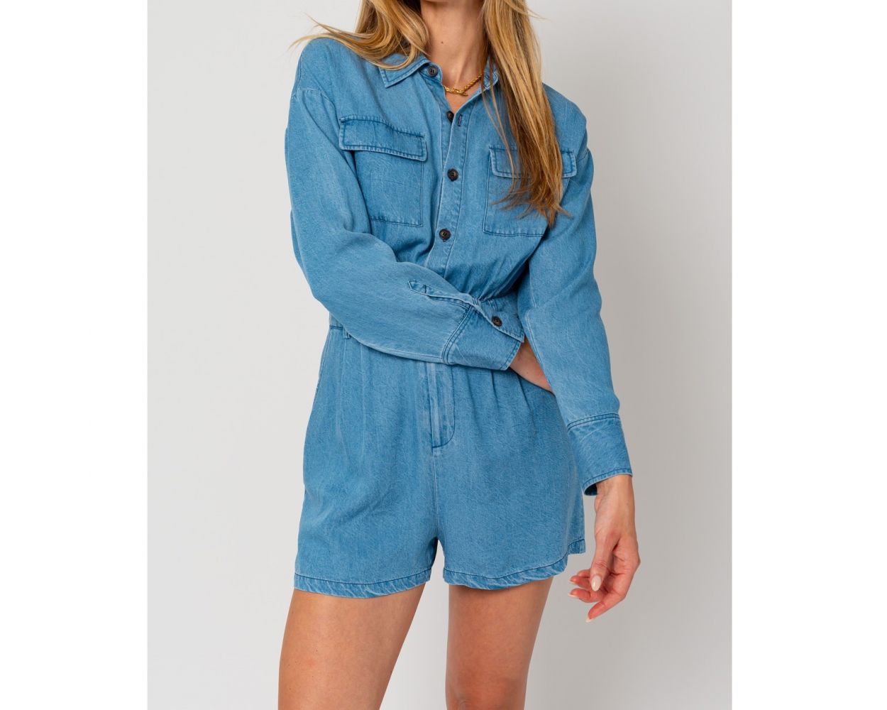 Micles Women s Children s Clothing Long Sleeve Denim Romper New Holiday Collection Online