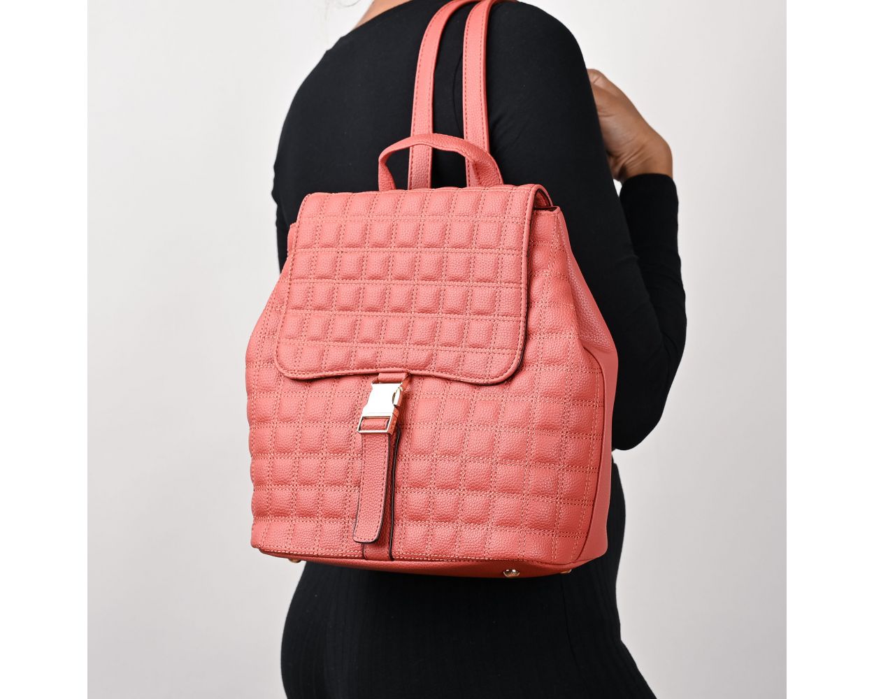 Micles Women s Children s Clothing Quilted Vegan Leather Backpack New Holiday Collection Online