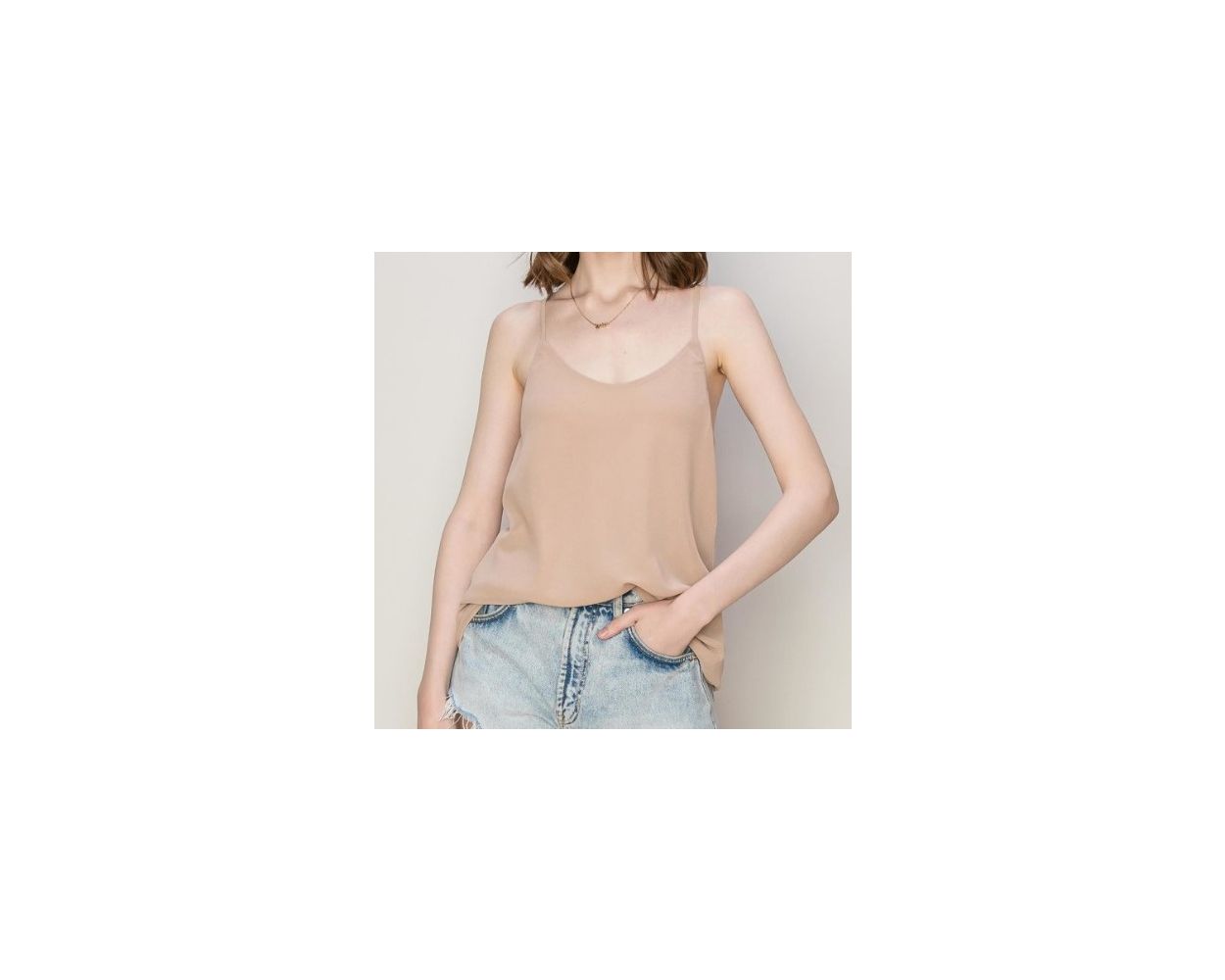 Spaghetti strap cami top