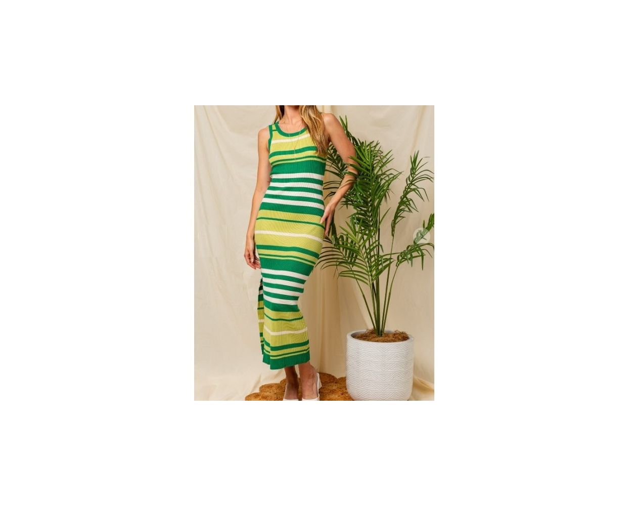 Cache Striped Maxi purchases Dress